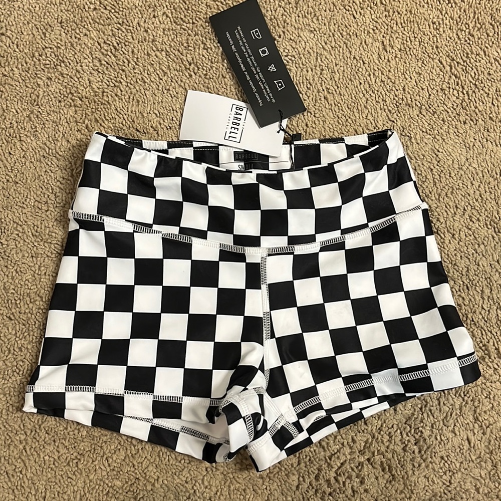 Checkered Spandex Shorts